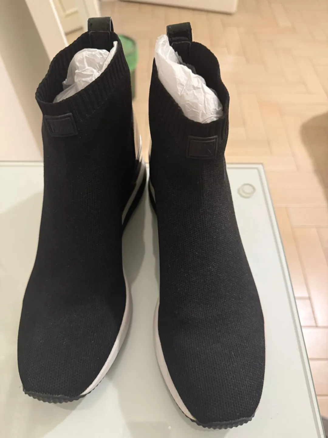 Micheal Kors slip on stretch ankle boots