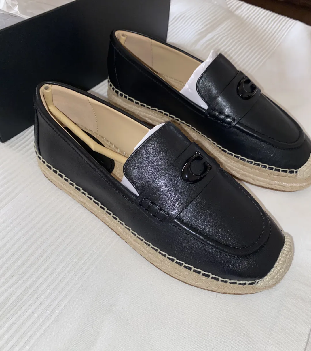 Coach leather espadrille